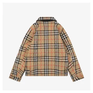 BBry Reversible Quilted Check Jacket Back view