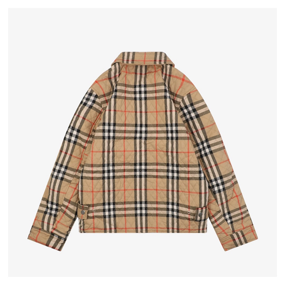 BBry Small Quilted Reversible Jacket – Khaki Back view