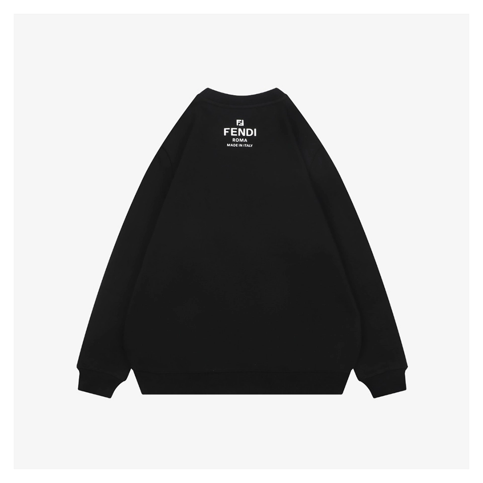 F Monster Eyes Graphic Sweatshirt Black view