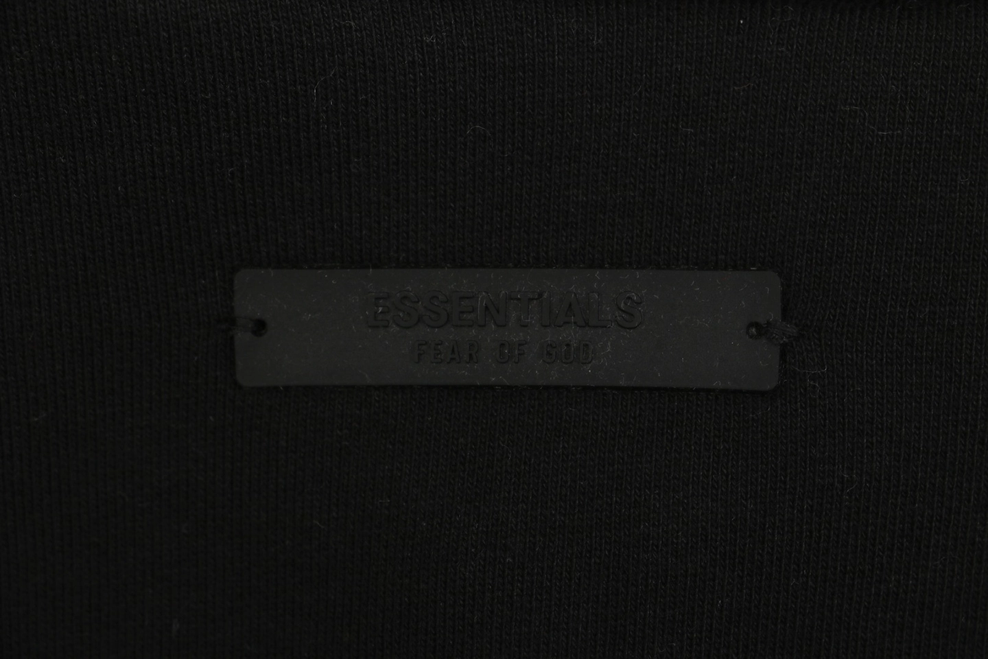 Fear of God Essentials Arc Logo Polo Sweatshirt Black