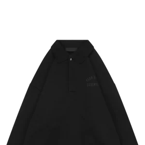 Fear of God Essentials Arc Logo Polo Sweatshirt Black