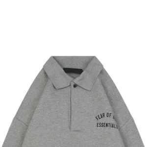 Fear of God Essentials Arc Logo Polo Sweatshirt Grey
