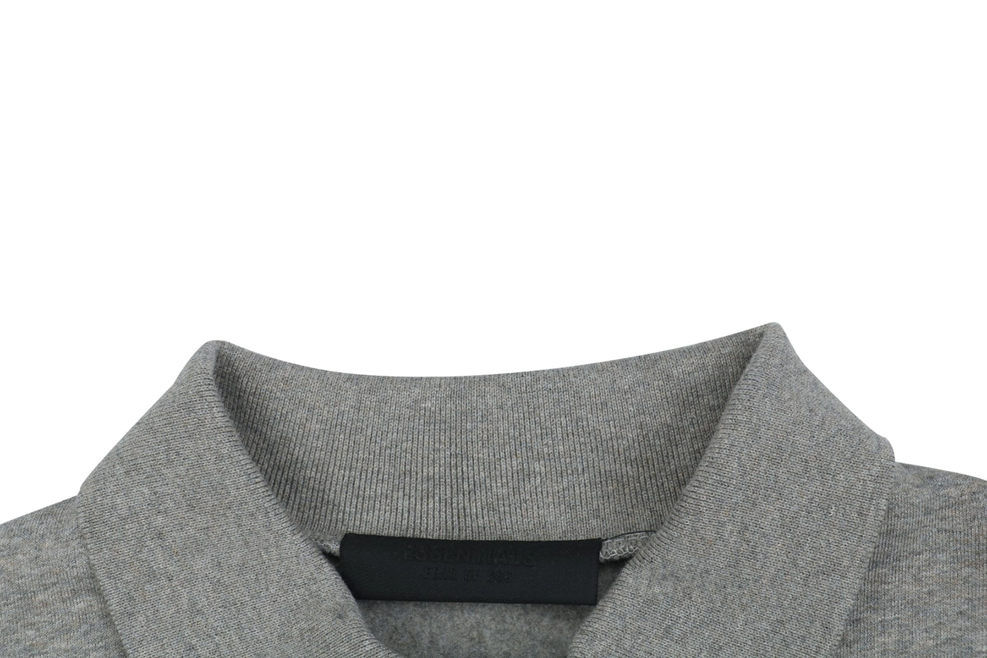 Fear of God Essentials Arc Logo Polo Sweatshirt Grey Collar