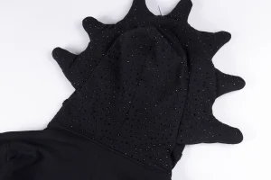 Glo Gang Black Rhinestone Spiked Full Zip Hoodie7