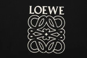 L Anagram Silicone & Towel Embroidered Hoodie Front Brand Print