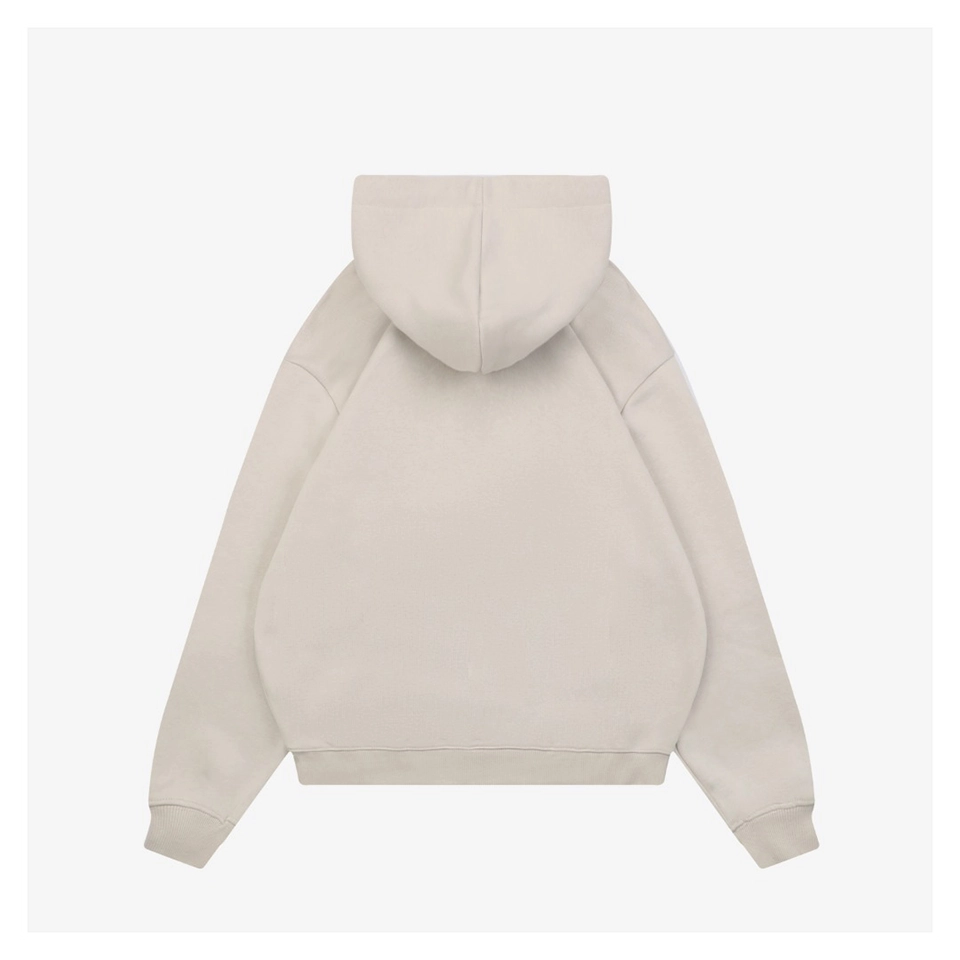 Loewe Anagram Grid Rubber Print Hoodie White Back view