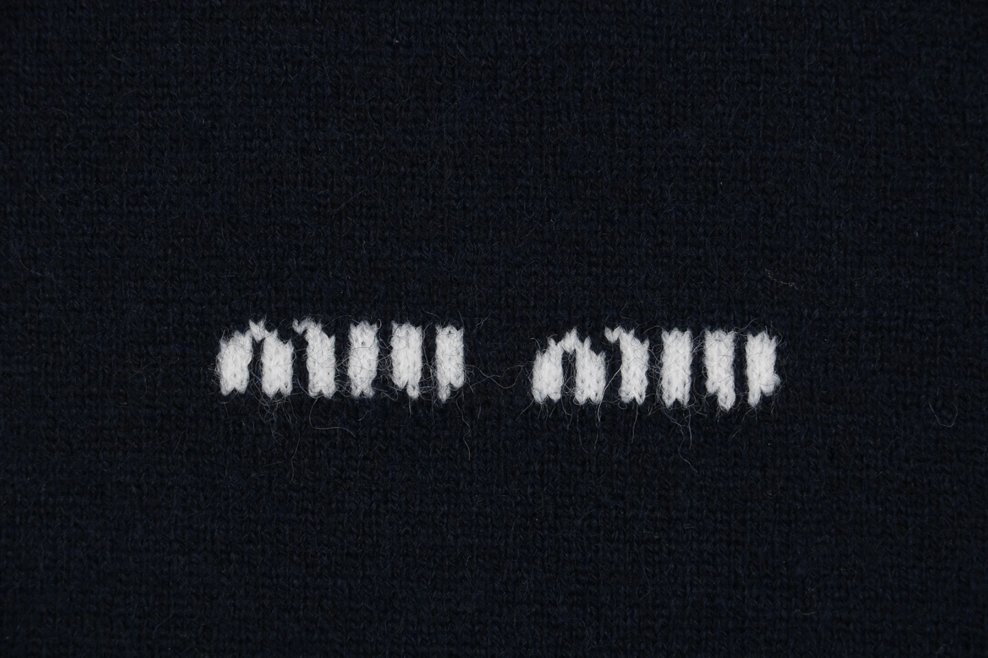 MM Cashmere Blend Logo Polo Knit Brand