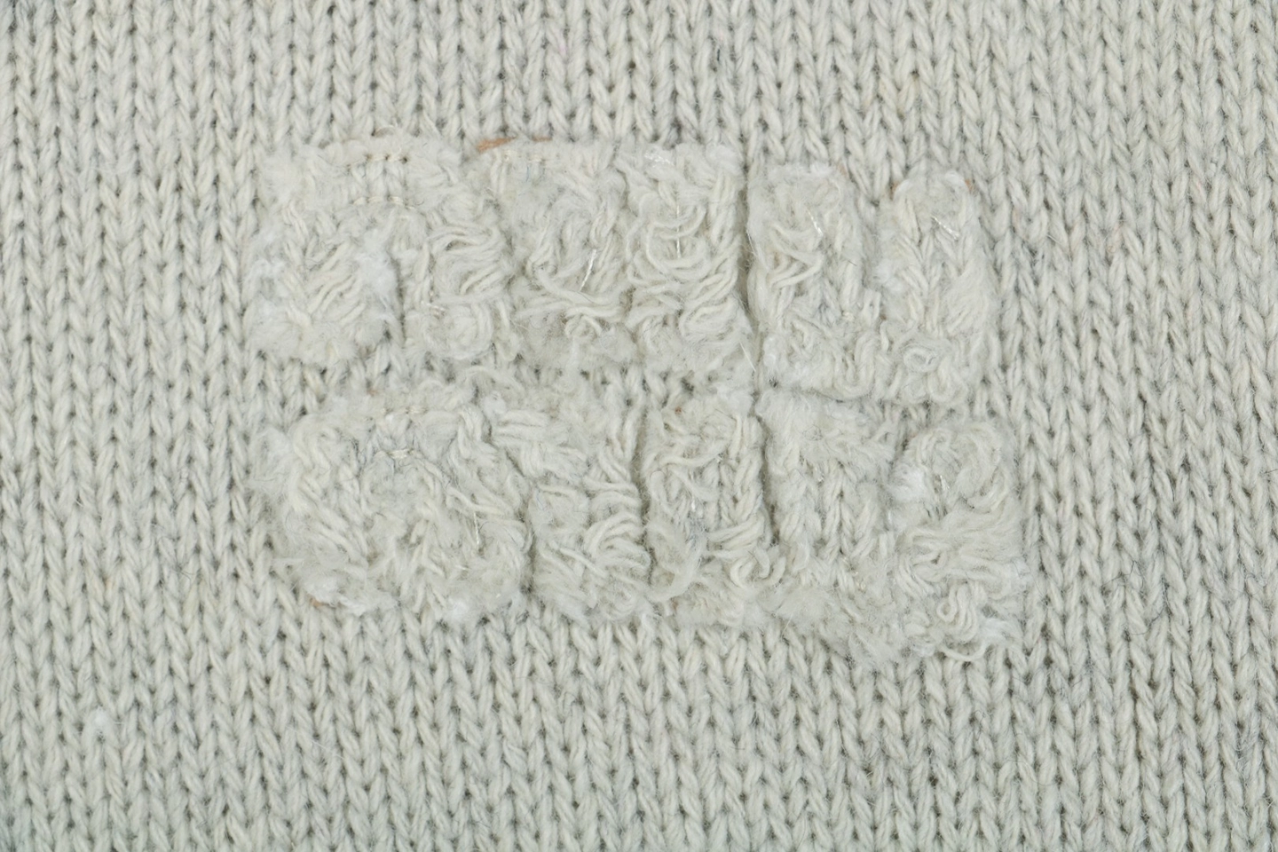 MM Heather Grey Wool-Blend Knit Zip Jacket Brand