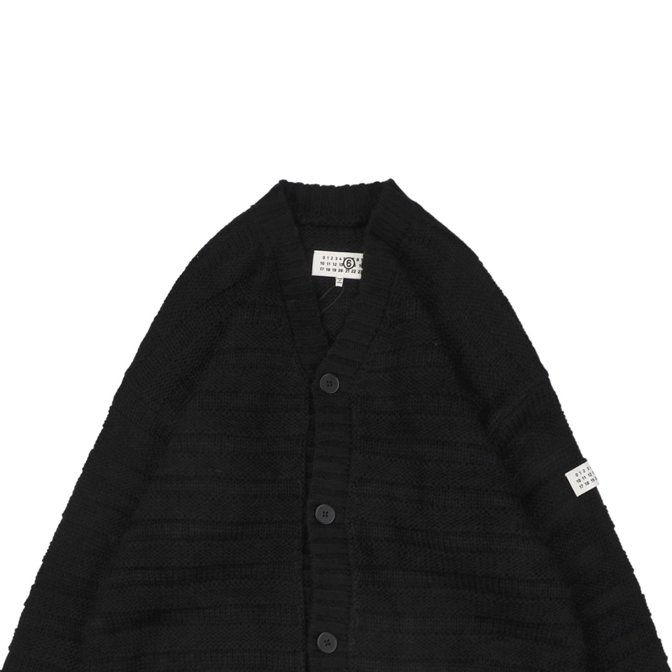 Maison Margiela Wool-Blend Distressed Cardigan