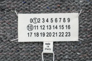Maison Margiela Wool Blend Half-Zip Sweater Brand label