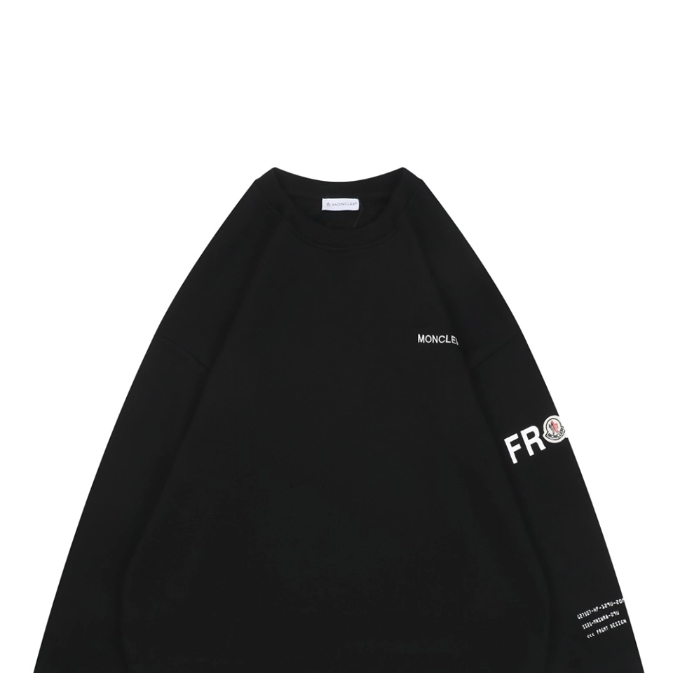 Moncler FRGMT Circular Logo Crewneck Sweatshirt Black