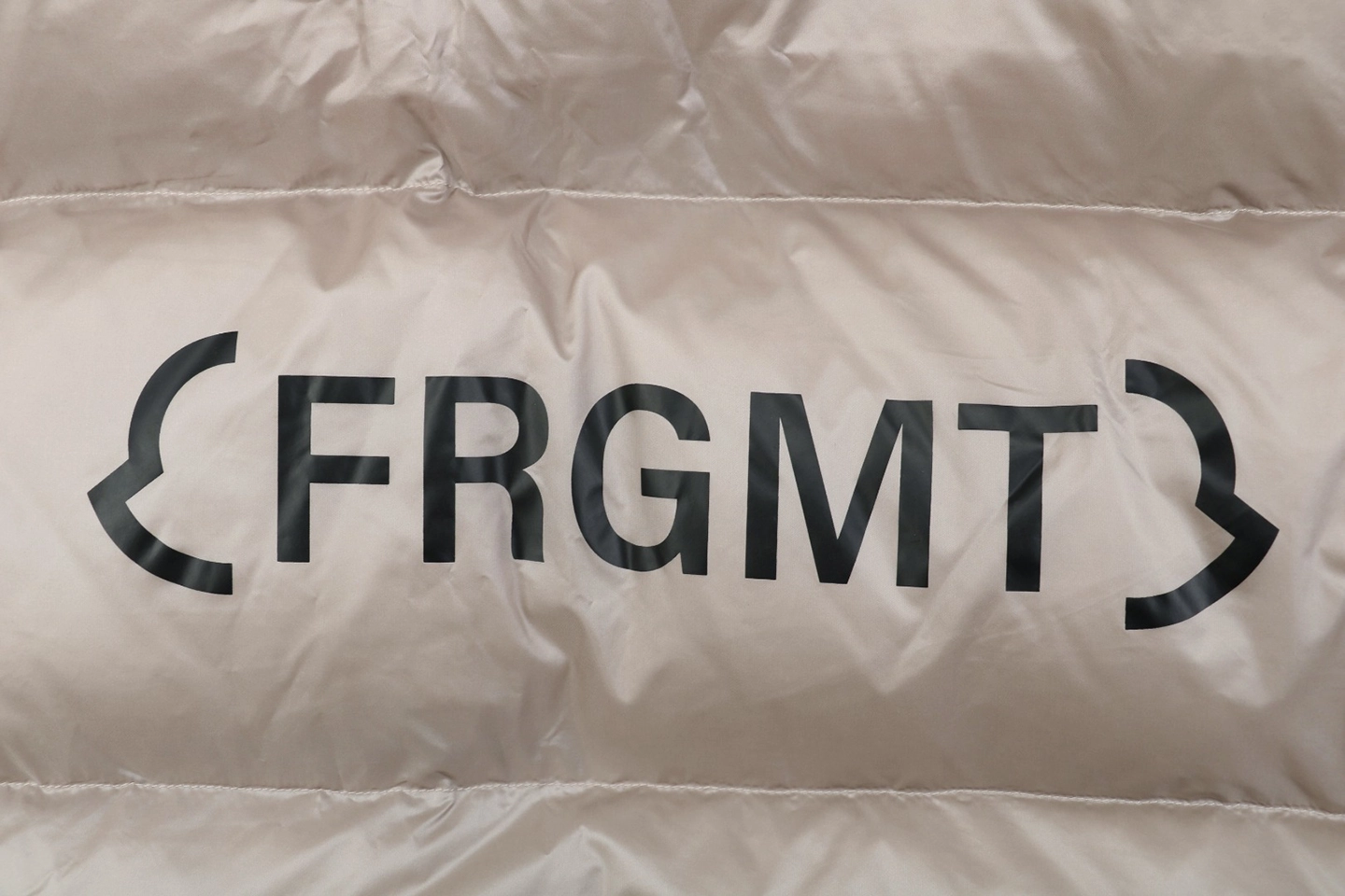 Moncler Webbing Hooded Down Vest – FRGMT by Hiroshi Fujiwara Silver Brand Print