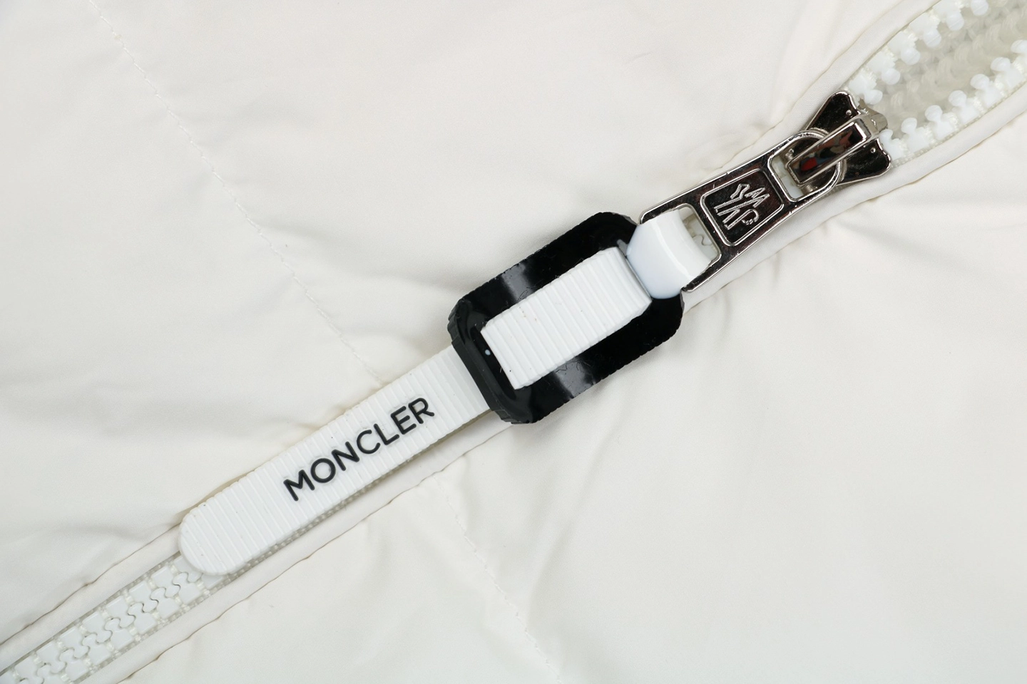 Mxxcler Cardigan Down Knit Jacket White Zipper puller