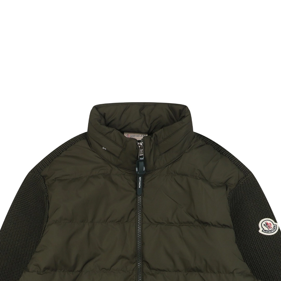 Mxxcler Cardigan Down Knit Jacket Green