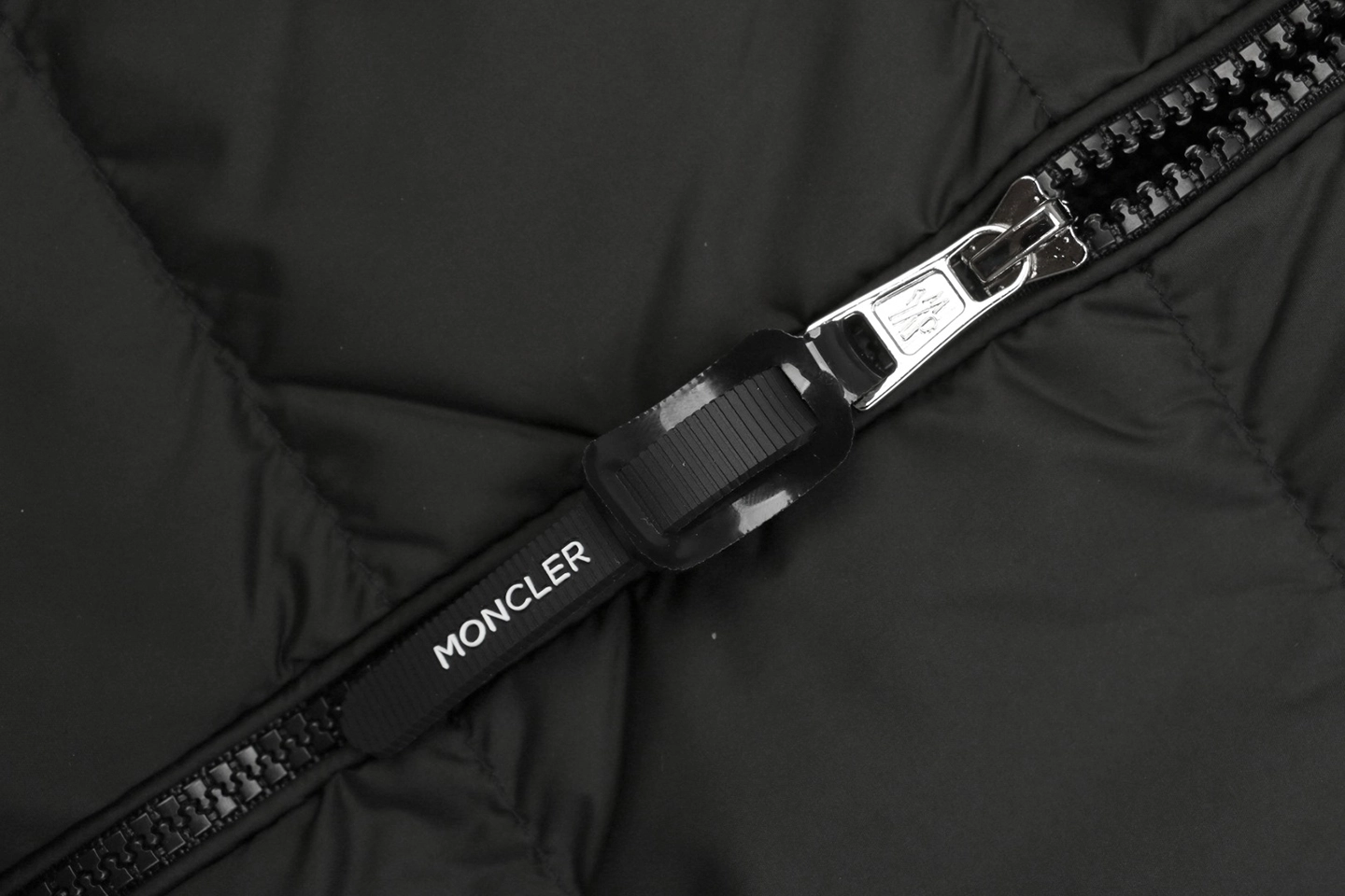 Mxxcler Cardigan Down Knit Jacket Black Zipper puller