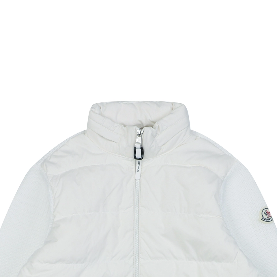 Mxxcler Cardigan Down Knit Jacket White