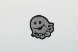 Mxxcler Ghost Patch Crewneck Sweatshirt White Brand label