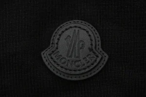 Mxxcler Leather-Trim Pocket Knit Down Jacket Black Brand