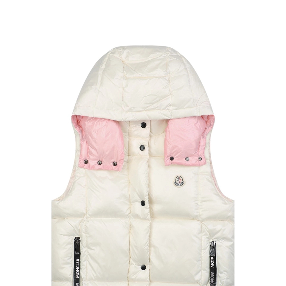 Mxxcler Luzule Hooded Down Vest White