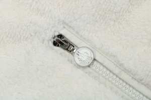 Mxxcler Polignac Teddy Jacket #505 White Zipper puller
