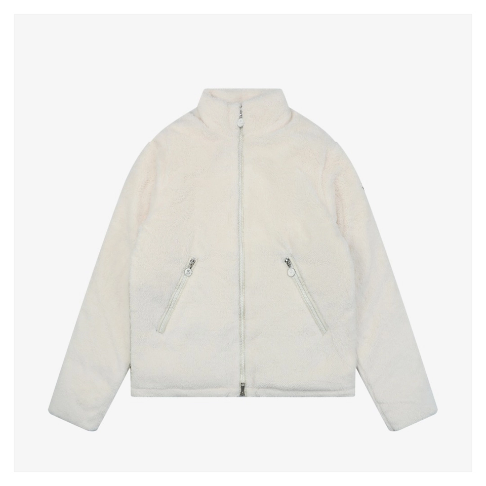 Mxxcler Polignac Teddy Jacket #505 White Front view