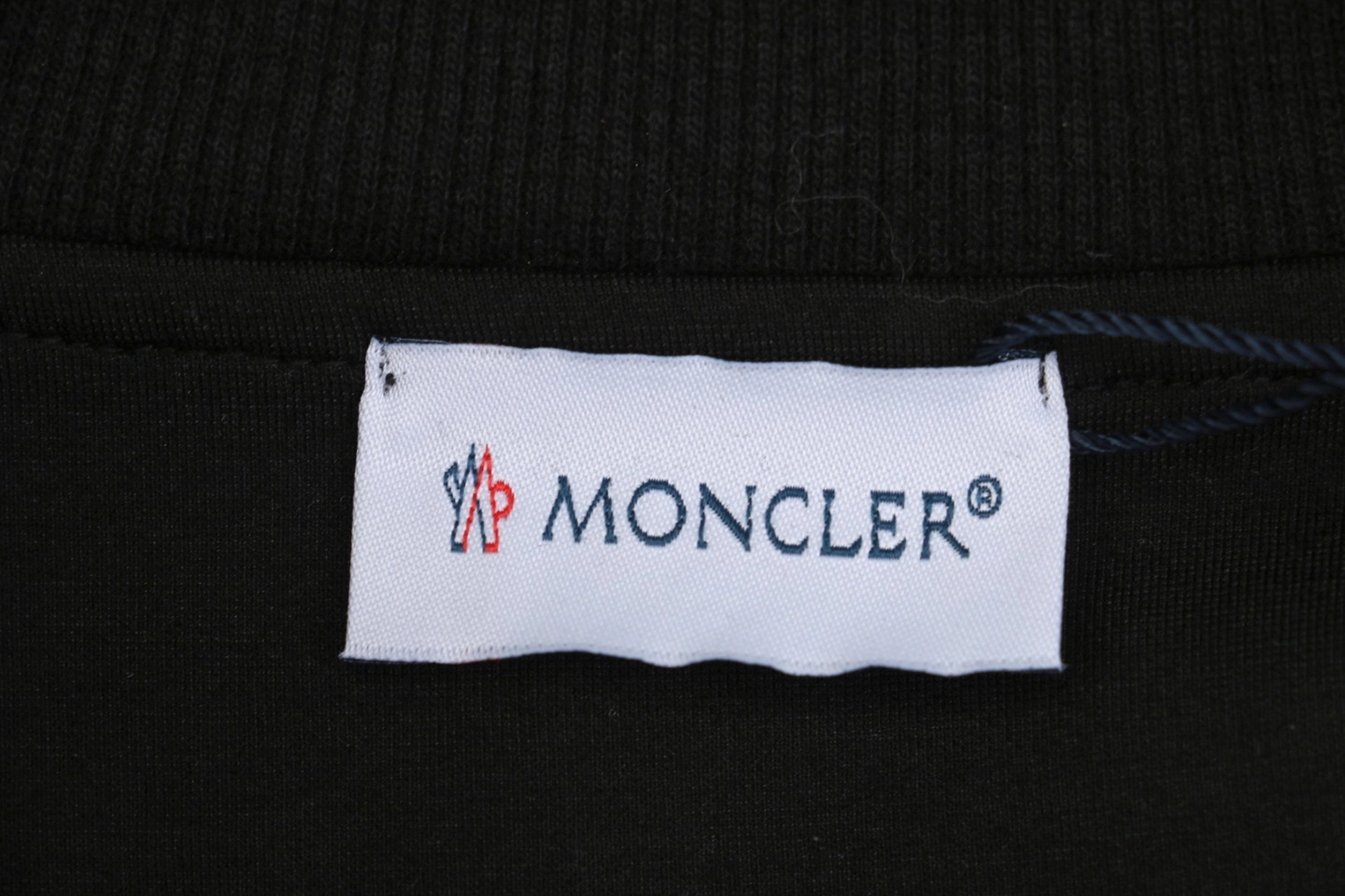 Mxxcler Side Stripe Logo Zip-Up Jacket Black Brand label