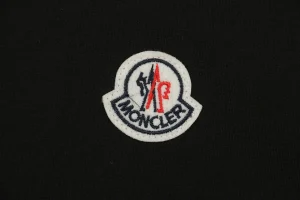 Mxxcler Side Stripe Logo Zip-Up Jacket Black Brand label