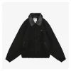 N1ke Wool Blend Leather-Collar Jacket