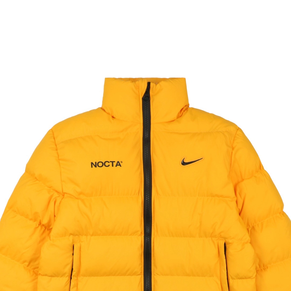 Nike x Drake NOCTA Stand Collar Down Jacket Yellow