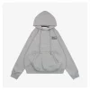 N1ke x Stussy Box Logo Embroidered Fleece Hoodie (Grey/Black)