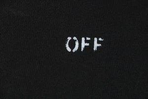 OFF-WHITE Back Virgin Mary Print Hoodie Front Brand Print