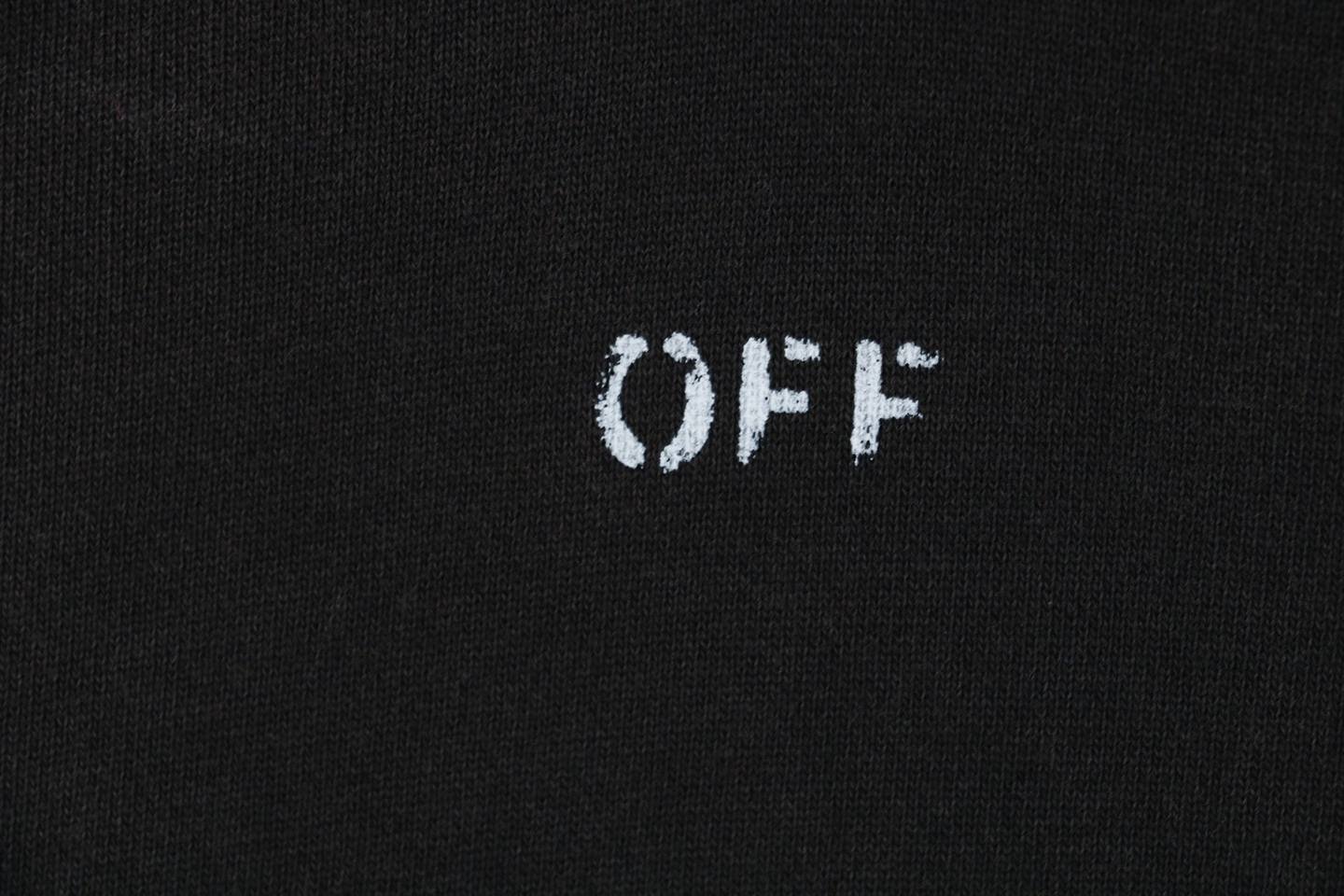 OFF-WHITE Back Virgin Mary Print Hoodie Front Brand Print