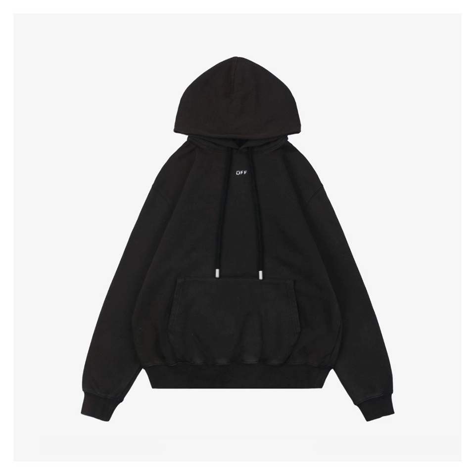 OFF-WHITE Back Virgin Mary Print Hoodie Front view