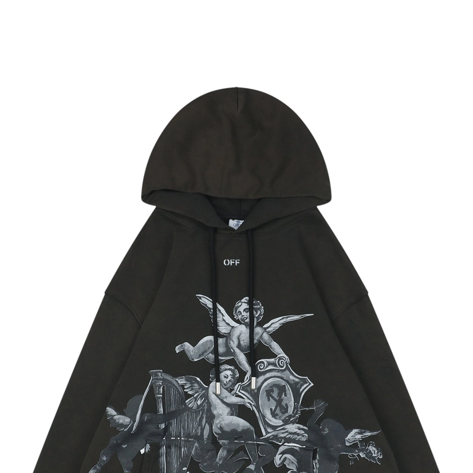 Off-White Angel Harp Graphic Hoodie