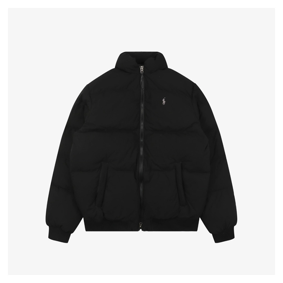 Ralph Lauren Polo Small Pony Down Jacket Black Front view