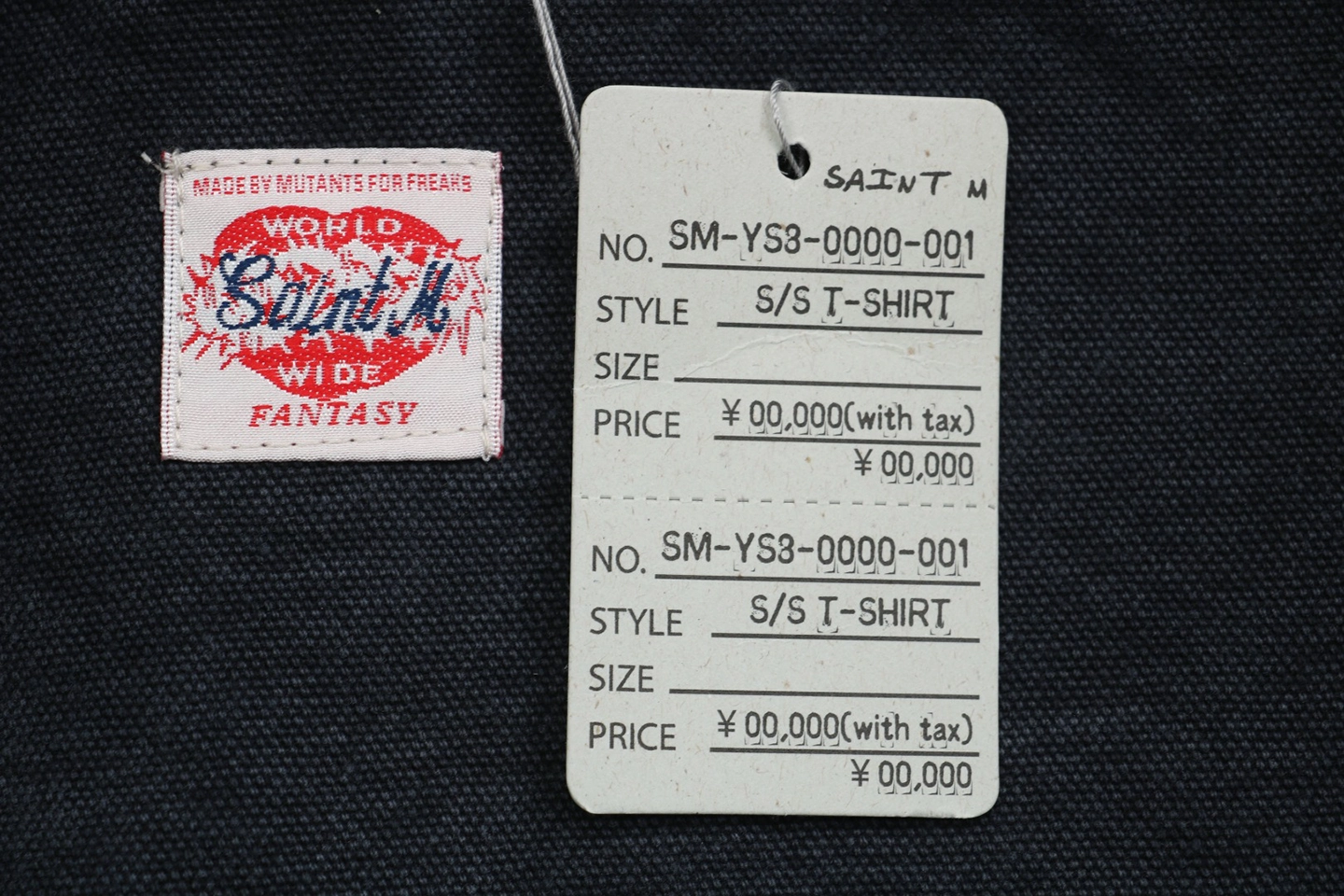 Saint Michael DRUG Distressed Workwear Jacket Brand Label