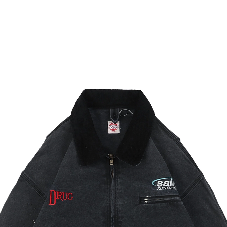 Saint Michael DRUG Distressed Workwear Jacket