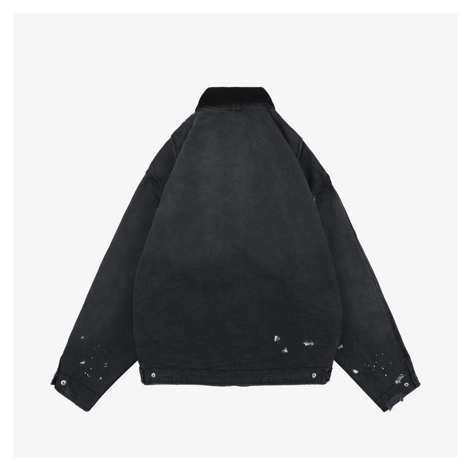 Saint Michael DRUG Distressed Workwear Jacket Back view