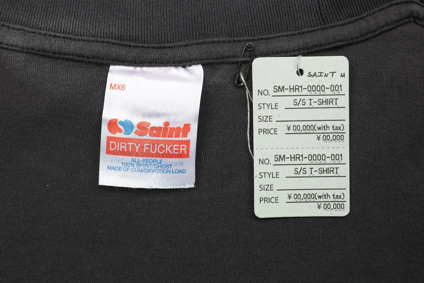 Saint Michael “Eagle & Feathers” Vintage Washed Shirt Brand label