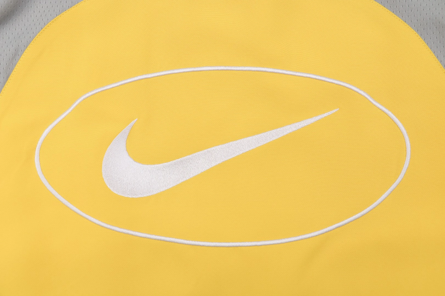 Sup x Nike Swoosh Track Jacket Yellow Back Brand