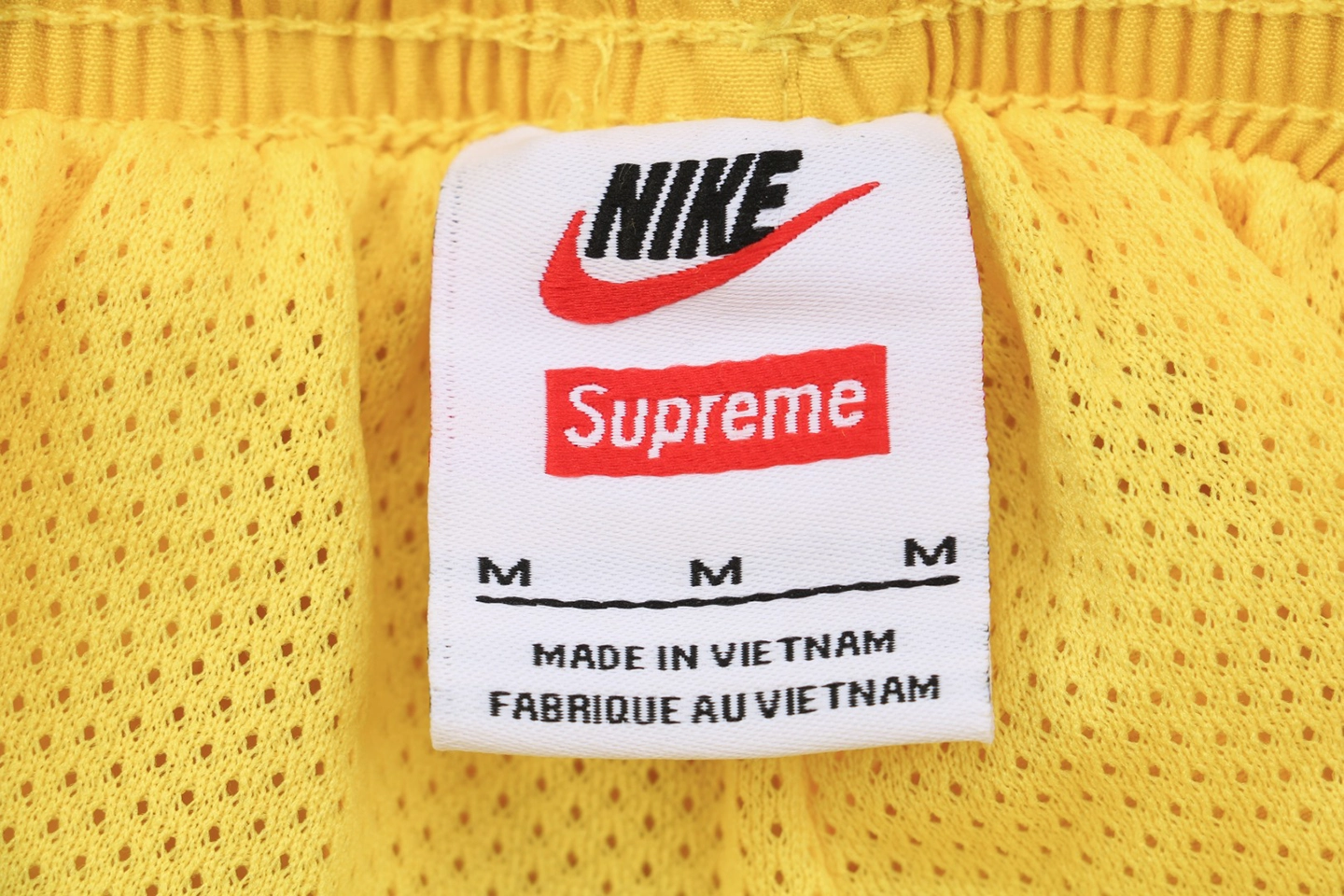 Sup x Nike Swoosh Track Pants Yellow Brand label
