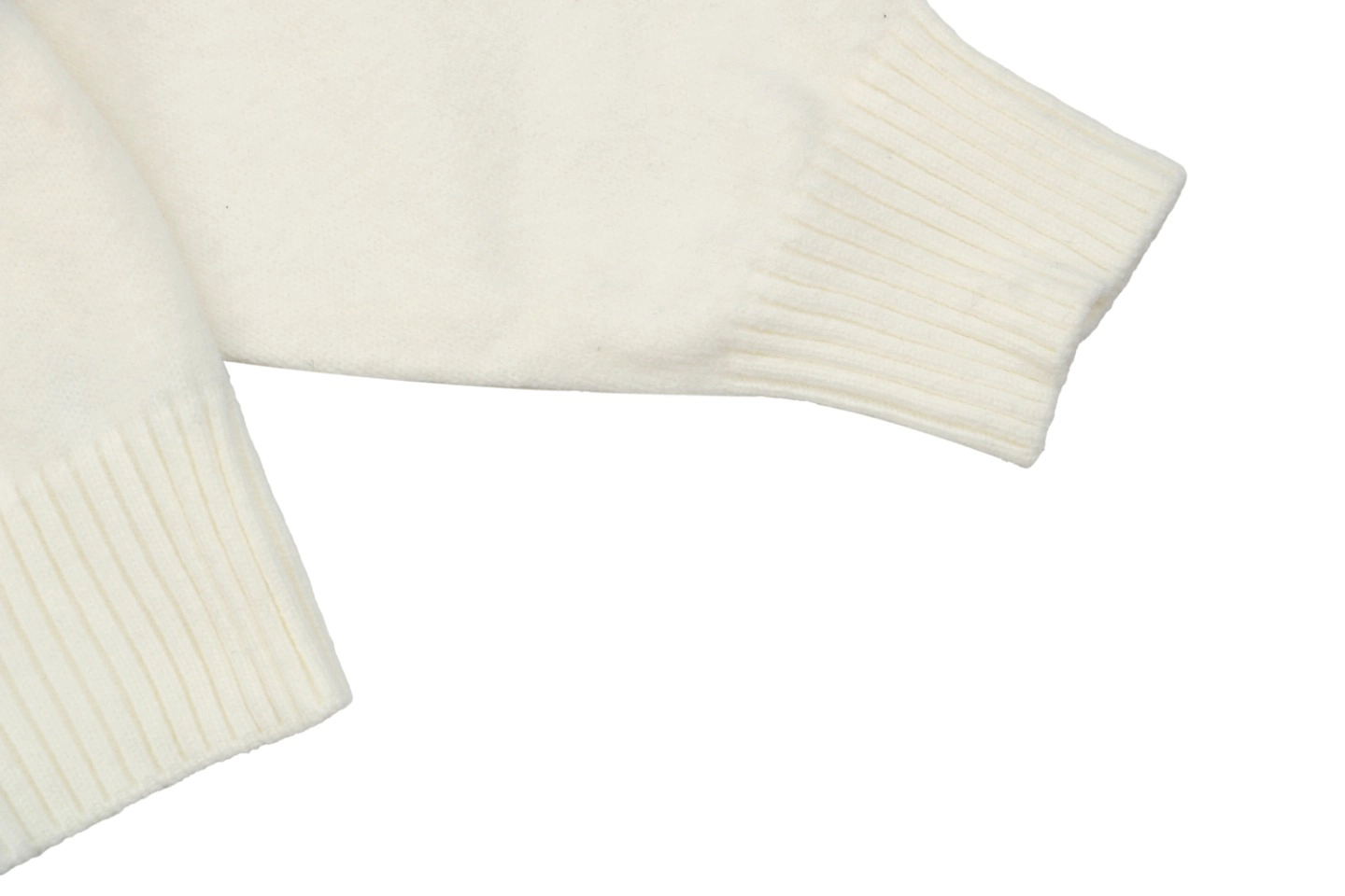 We11done Pocket Hem “W” Cardigan White Cuff