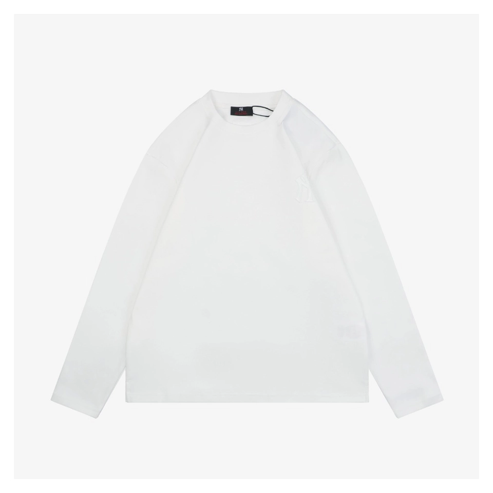 MLB Big Back NY Embroidered Shirt White Front view