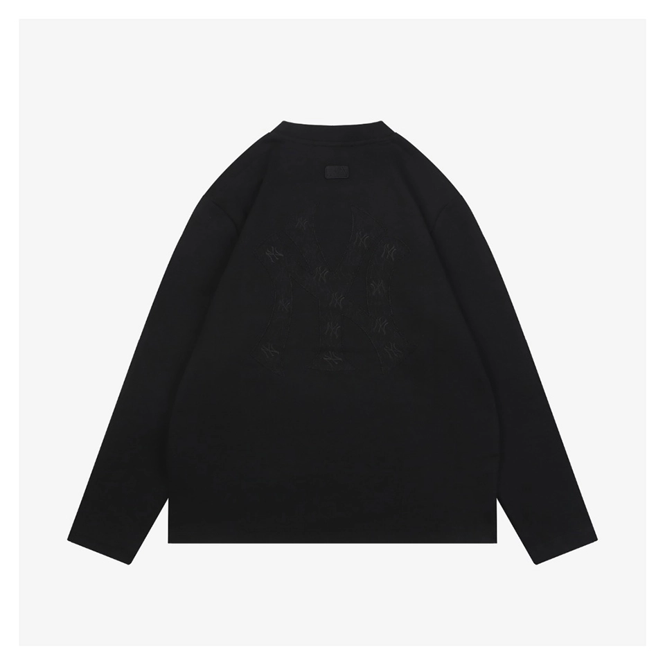 MLB Big Back NY Embroidered Shirt Black Back view