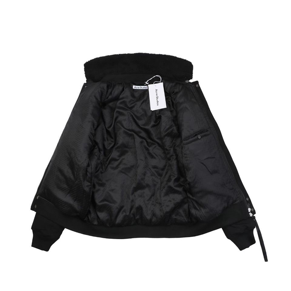 Acne Studios Detachable Suede Collar Padded Jacket Lining