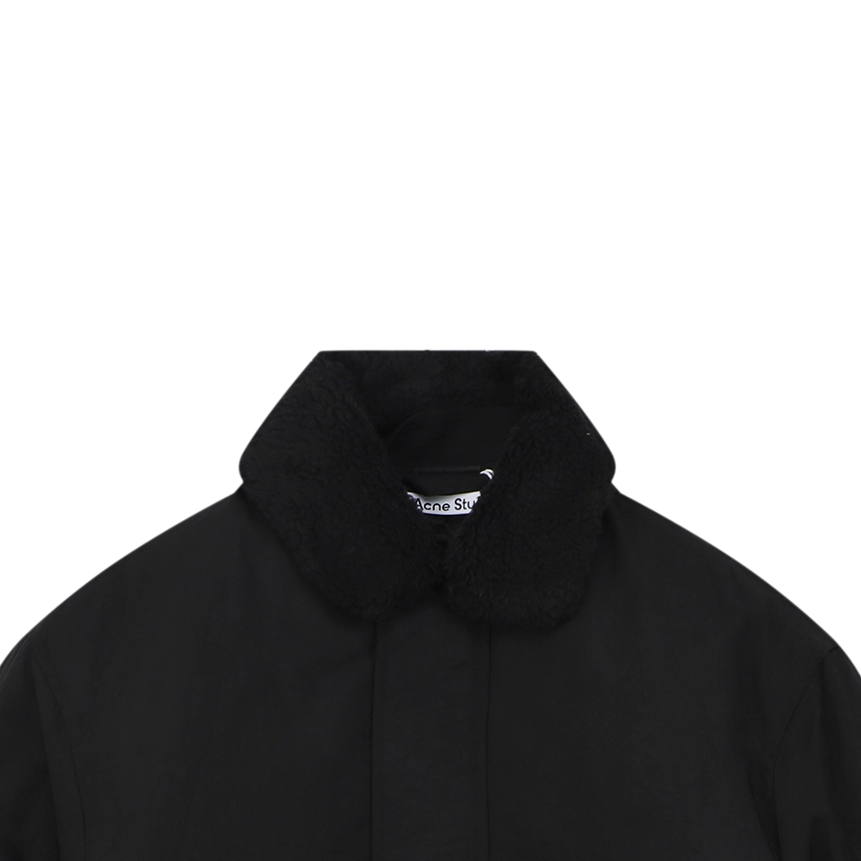Acne Studios Detachable Suede Collar Padded Jacket