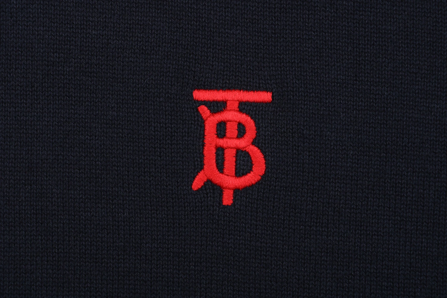 BBry BT Logo Embroidered Crewneck Sweater