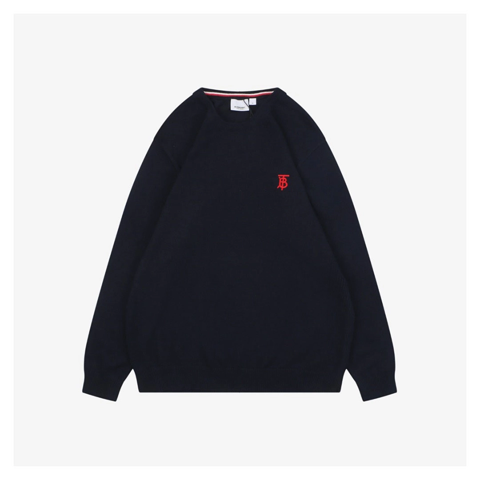 BBry BT Logo Embroidered Crewneck Sweater Front view
