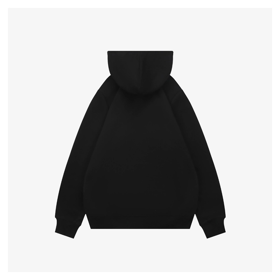 BBry Multicolor Equestrian Print Hoodie Black Back view