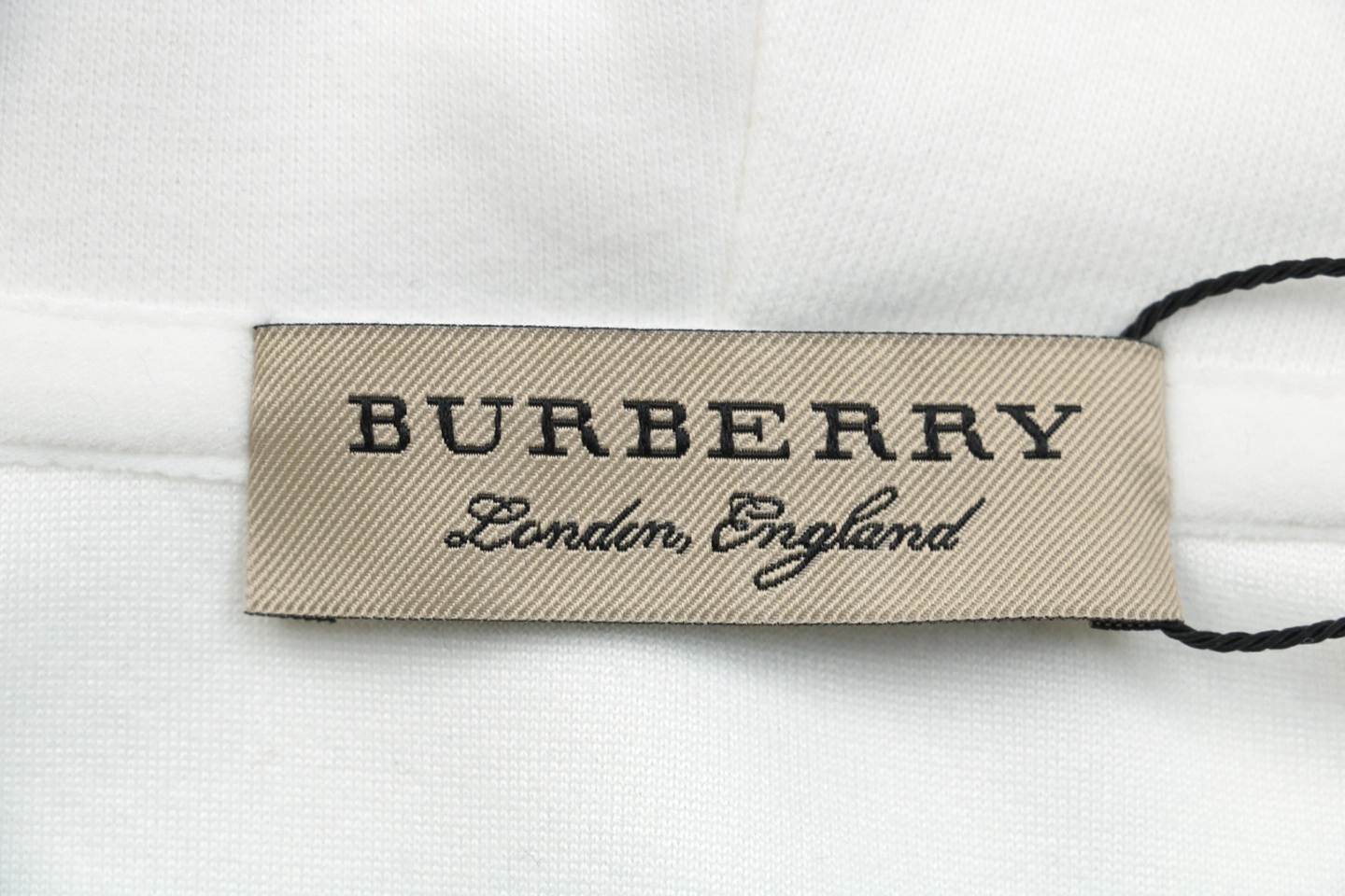 BBry Multicolor Equestrian Print Hoodie White Brand label